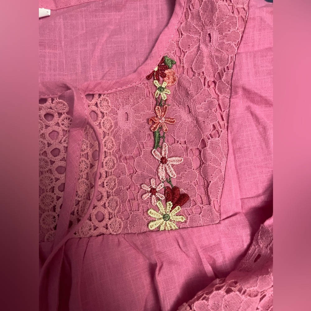 Pink Lace Top - Picture 2 of 2